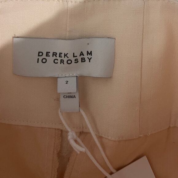 NWT Derek Lam 10 Crosby Linen Blend Bex Utility Pants Size 2 - Picture 7 of 9